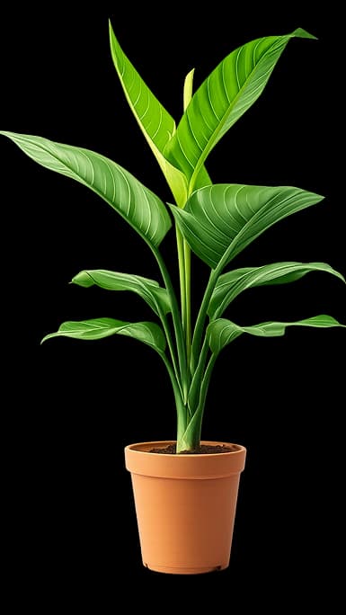 A potted plant in a terracotta pot
