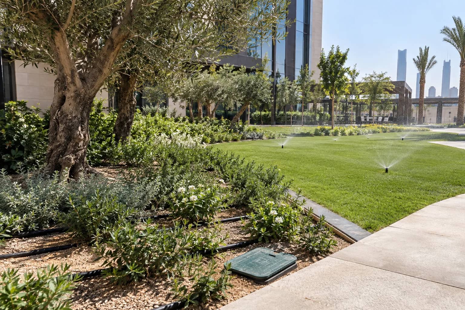 How to Choose an Irrigation System for a Commercial Landscape Project in Riyadh How to Choose an Irrigation System for a Commercial Landscape Project in Riyadh