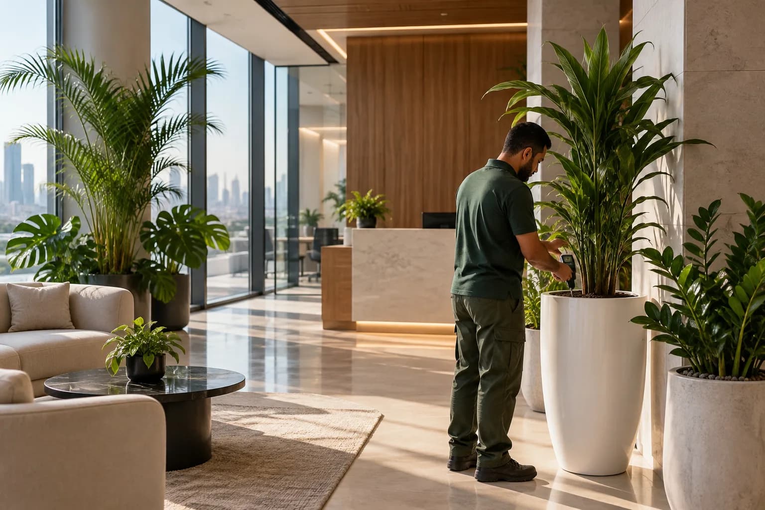 Office Indoor Plant Handover Checklist in Riyadh